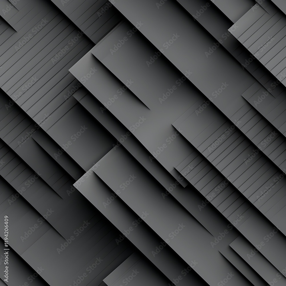 Poster diagonal lines in varying thicknesses, blending dark and light shades of grey to create a dynamic, c