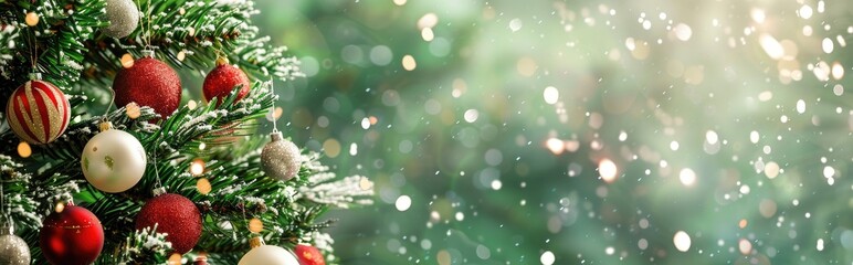 A decorated Christmas tree