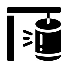 Punching Bag glyph icon