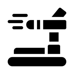 Treadmill glyph icon