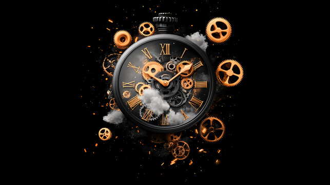 Exploding Clock Gears