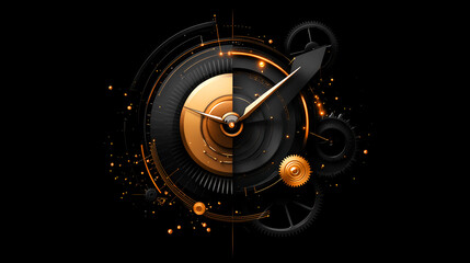 Obraz premium Abstract Clockwork Mechanism
