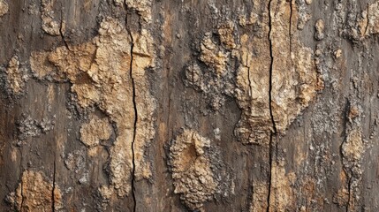 Obraz premium Cracked tree bark texture, close-up, natural background, design element