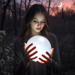 girl with a ball