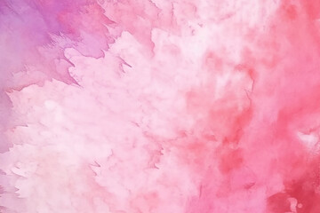 Abstract Watercolor Background in Pink Hues Pink ink and watercolor textures on white paper background. 
