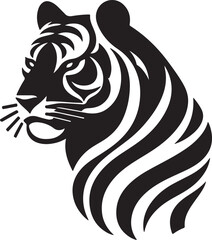 Isolated black tiger icon Vector, black tiger Silhouette,black tiger icon set, black tiger for logo,color black tiger Vector illustration, Vector Graphic, 