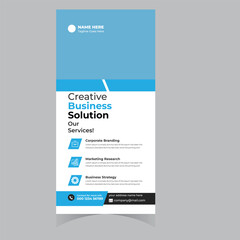 Creative Modern Corporate DL Flyer Design. DL Flyer design. Pink business template for dl flyer. Layout with modern circle photo and abstract background. Creative flyer or brochure concept.Roll up ban