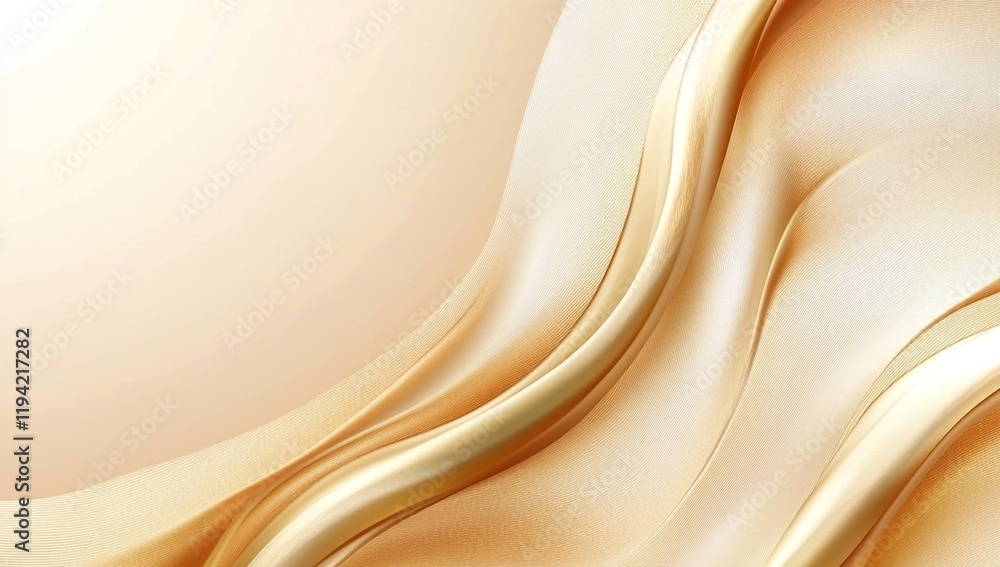 Poster golden waves abstract background: luxurious texture design with smooth curves and elegant style for 