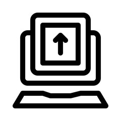 Laptop line icon
