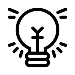 Lightbulb line icon
