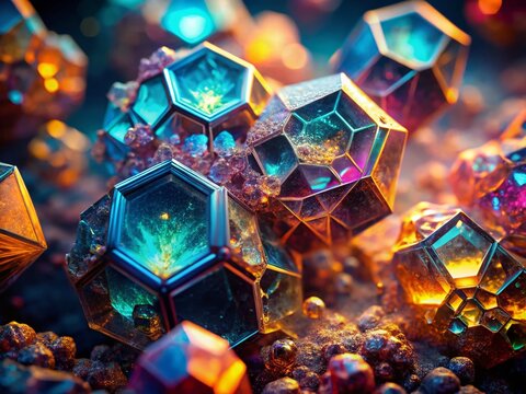 Low Light Microscopic View of Phenanthrene Crystals