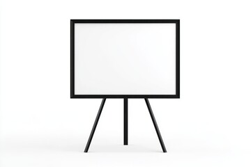 Modern billboard design with a black frame on a clean white backdrop for templates.