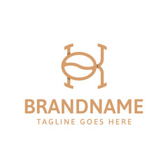 Letter K Coffee Logo, merges typography with subtle coffee imagery, offering a professional yet inviting feel