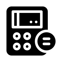 Calculator glyph icon