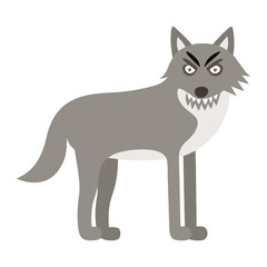 wolf icon silhouette vector art design