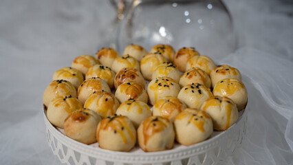 Decadent cakes: Indulge in our rich and moist cakes.