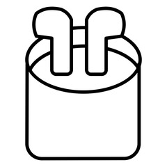 A set of modern gadget icons outline, featuring smartphones, laptops, headphones, and more. Clean, minimalist design perfect for tech-related projects, apps, and presentations.