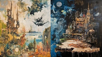 Surreal Cityscapes: A Dreamlike Architectural Fantasy