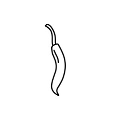 hand drawn chili outline