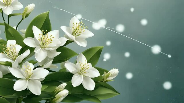 special Mother's Day sale template featuring elegant jasmine flowers combining beauty simplicity promotional purposes