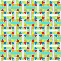 seamless pattern with hearts Vibrant Floral Geometric Pattern - Perfect for Creative and Decorative Projects