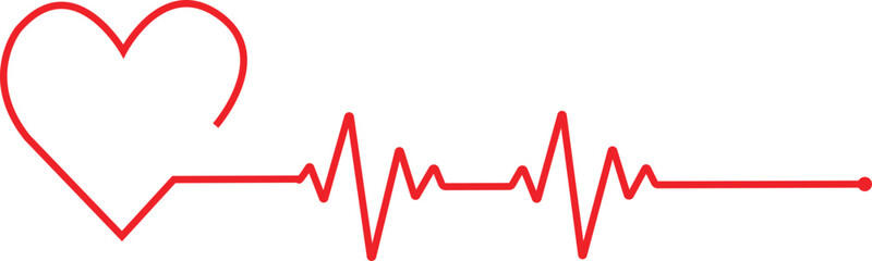 Line rate heartbeat. Medical monitor heart beat and fhyrhm. Electrocardiogram heart and pulse for monitor health. Vector Illustration.