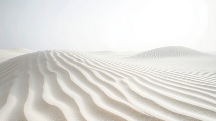 Obraz premium Serene Desert Dunes with Smooth Sand Patterns in Soft Light