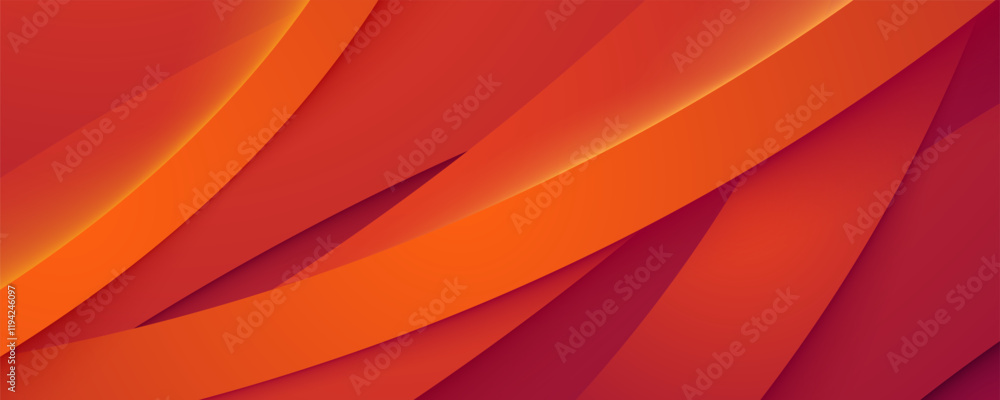 Poster abstract red background wavy shape texture design vector