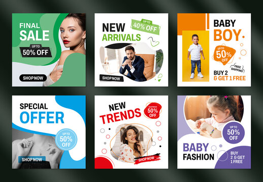 Fashion Social Media Post Design Layout