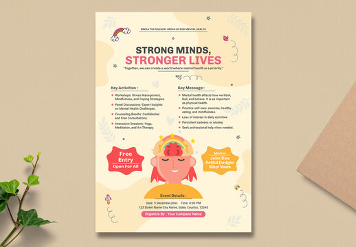 Mental Health Awareness Event Flyer