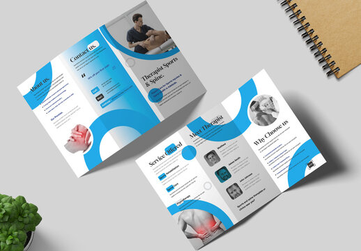 Therapist Sports And Spine Trifold Brochure