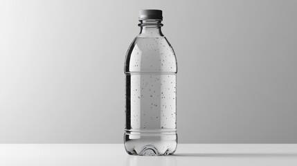 Crystal Clear Water Bottle Mockup: Refreshing Hydration