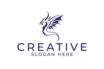 dragon creative logo design
