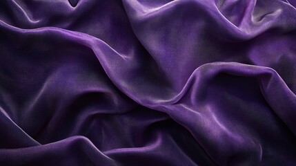 Fototapeta premium A velvet-like surface with soft, undulating waves in deep purple