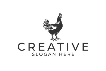 Fototapeta premium illustration of a rooster logo
