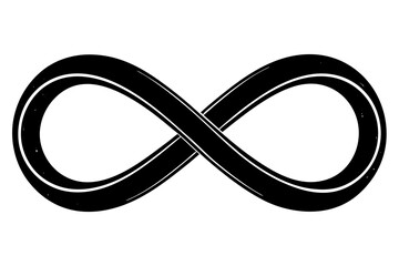 infinity  silhouette vector