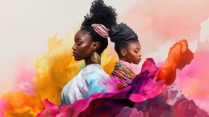 A gallery filled with artwork honoring Black artists for Black History Month.