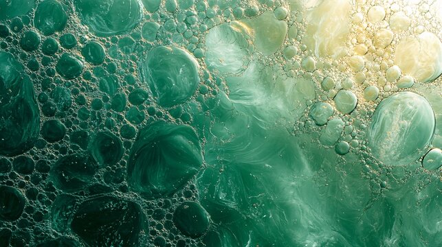 A frothy seafoam texture reflecting sunlight in a gradient pattern
