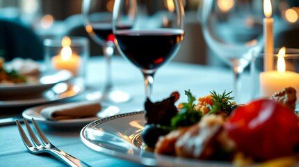 Fototapeta premium dinner table setting