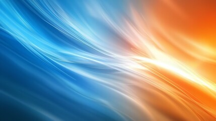 A colorful painting with a blue stripe in the middle