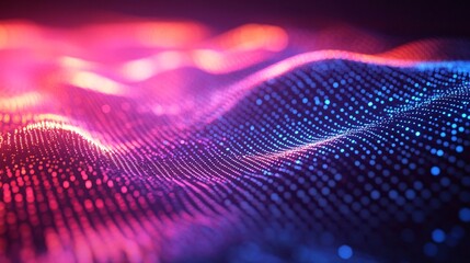 A futuristic holographic display texture with pulsating light patterns