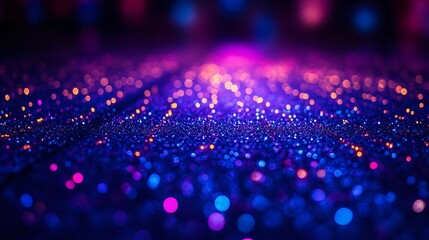 Fototapeta premium A surface covered in glowing beads that pulse rhythmically