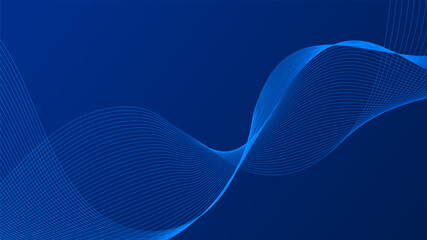 Geometric curved lines in gradient forming dynamic futuristic abstract flow patterns