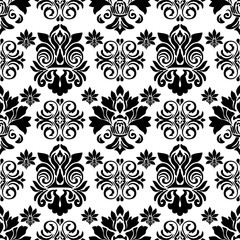 Classic Damask Seamless Pattern - Vector Illustration for Elegant Textile Design

