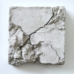 Textured Concrete Surface with Cracks and Imperfections, Displaying Age and Wear, Perfect for Architectural or Industrial Themes in Stock Photography