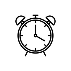 Alarm clock icon Art design illustration