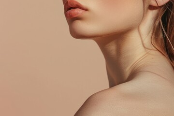 Skincare adult women back.