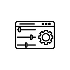 Control panel icon Art design illustration