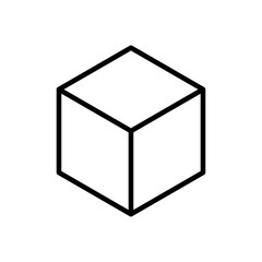 Cube icon Art design illustration