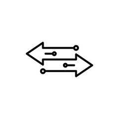 Data transfer icon Art design illustration